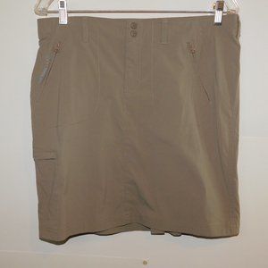 Merrell SelectWick Tan Khaki Skirt Size 10 Cargo Hiking Skirt